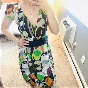 Anthro moulinette soeurs deep v empire waist dress